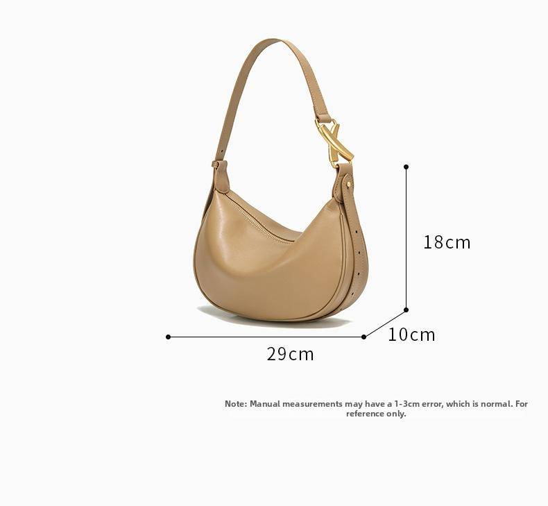 Lankin Women's Cowhide Leather Dumpling Bag – Casual Crossbody Commuter