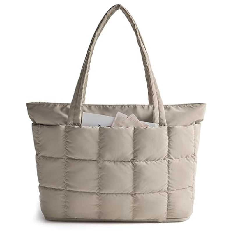 New Large-Capacity Class-Use Tote Fashion Handbag Cross-Border Fluffy Travel Storage Shoulder Bag Storage Bag