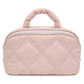 Cotton-Filled Portable Travel Makeup Bag, Large Capacity Breathable Toiletry Storage Bag, High-End Handbag