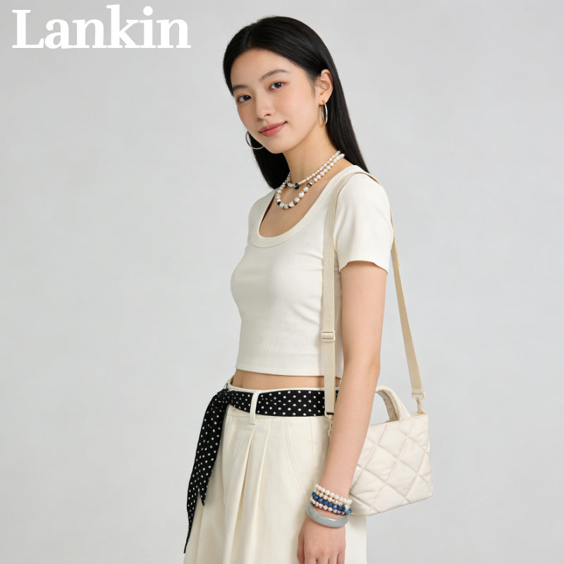 Fashion Travel Convenient Rhombus Nylon Women's Handbag Single Shoulder Crossbody Bag