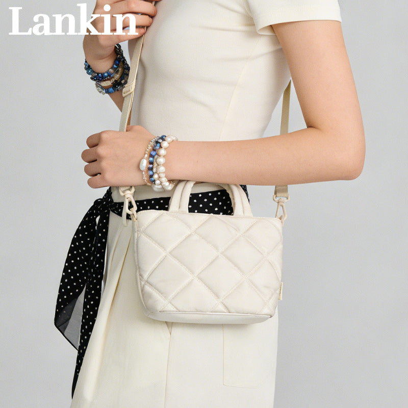 Fashion Travel Convenient Rhombus Nylon Women's Handbag Single Shoulder Crossbody Bag