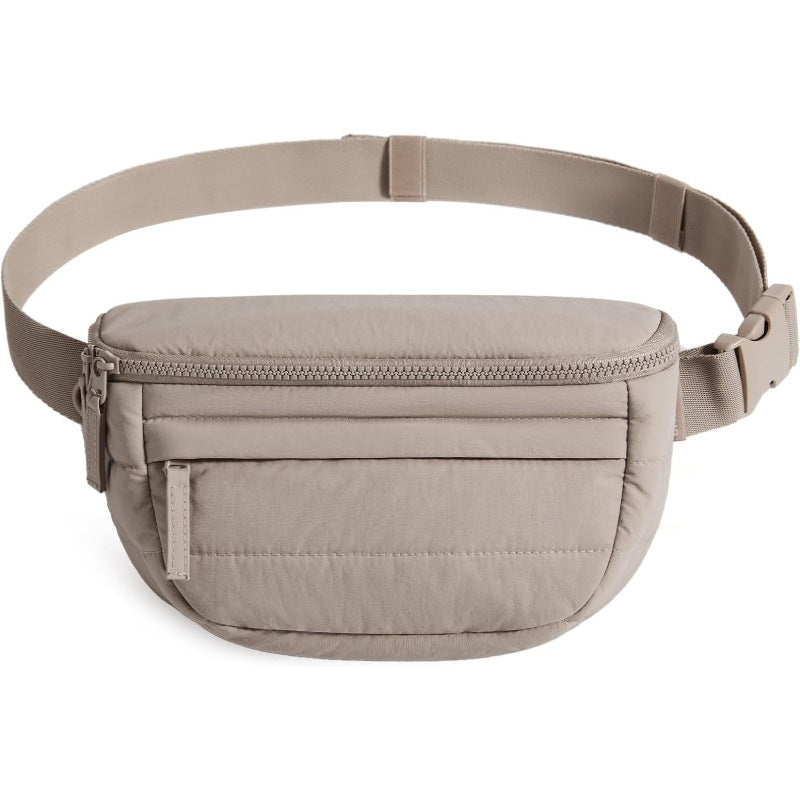 New Quilted down Nylon Multi-Functional Outdoor Sports Practical Creative Chest and Waist Bag