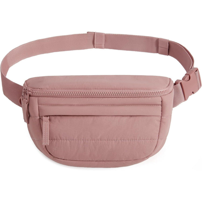New Quilted down Nylon Multi-Functional Outdoor Sports Practical Creative Chest and Waist Bag