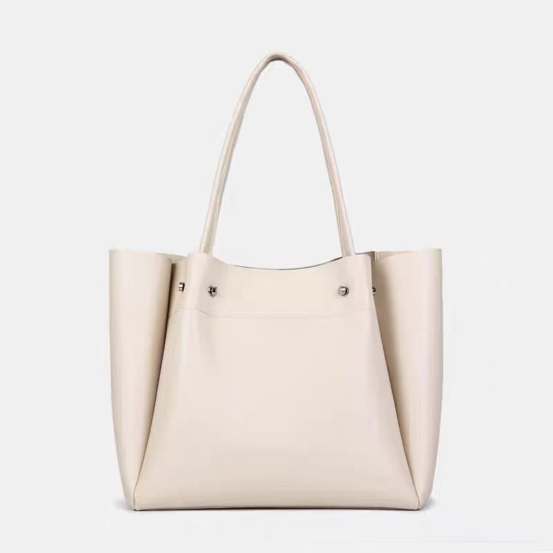 Damen Handtasche Große Kapazität Weiche Ledertasche 2026 Neu Einfachste Kombinierbare Textur Schultertasche Klasse Mode Pendeltasche Tragetasche
