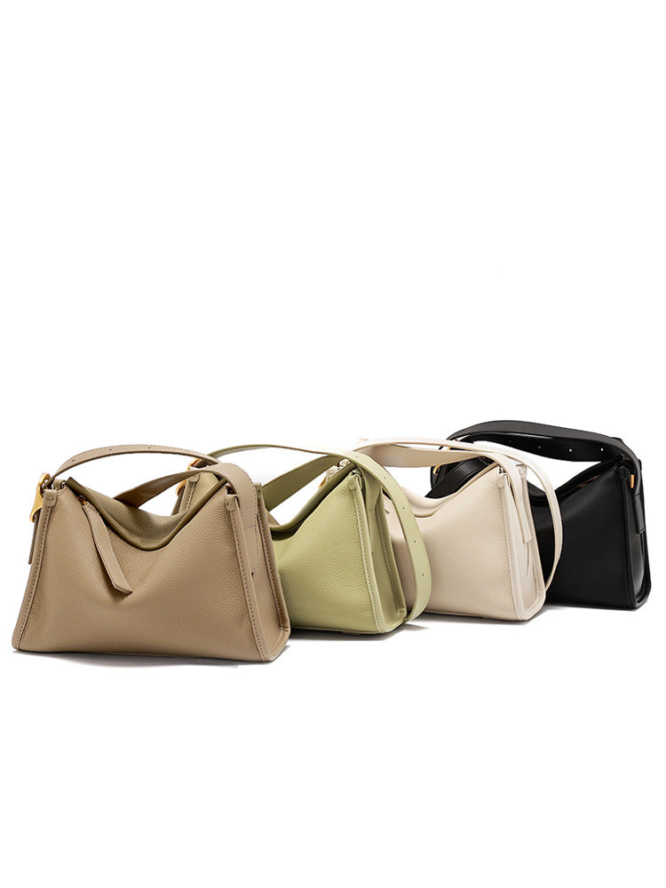 First-Layer Cowhide Pillow Bag for Women, Genuine Leather 2026 New Hot-Selling Women's Bag, Casual Fashion Retro Single-Shoulder Crossbody Bag