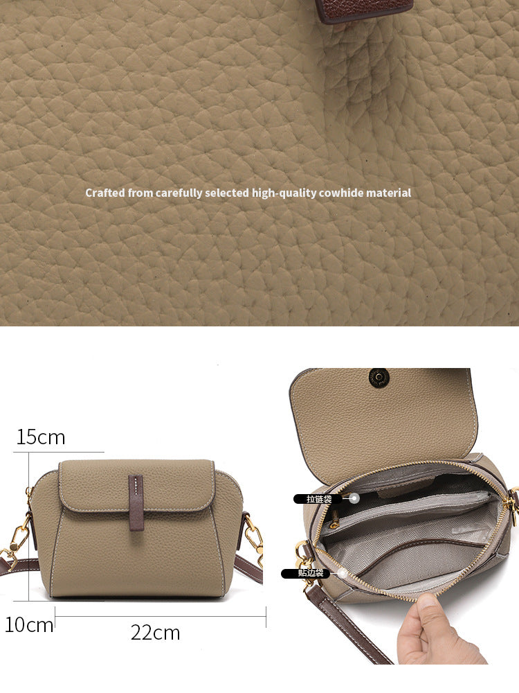 Bolsa Pequena de Comércio Exterior Bolsa Feminina 2025 Nova Bolsa de Couro Bolsa Cruzada Bolsa Feminina Tudo Combina Bolsa de Ombro de Alta Qualidade