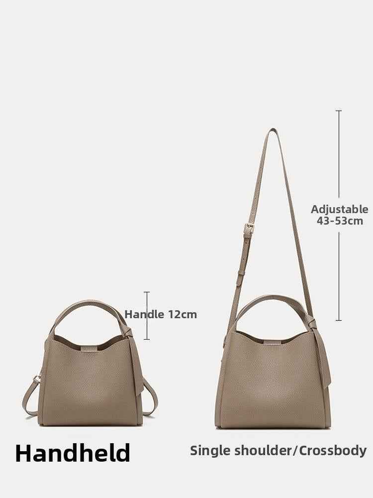 Lankin Women's Cowhide Leather Tote & Crossbody Bag – Large Capacity Commuter Handbag