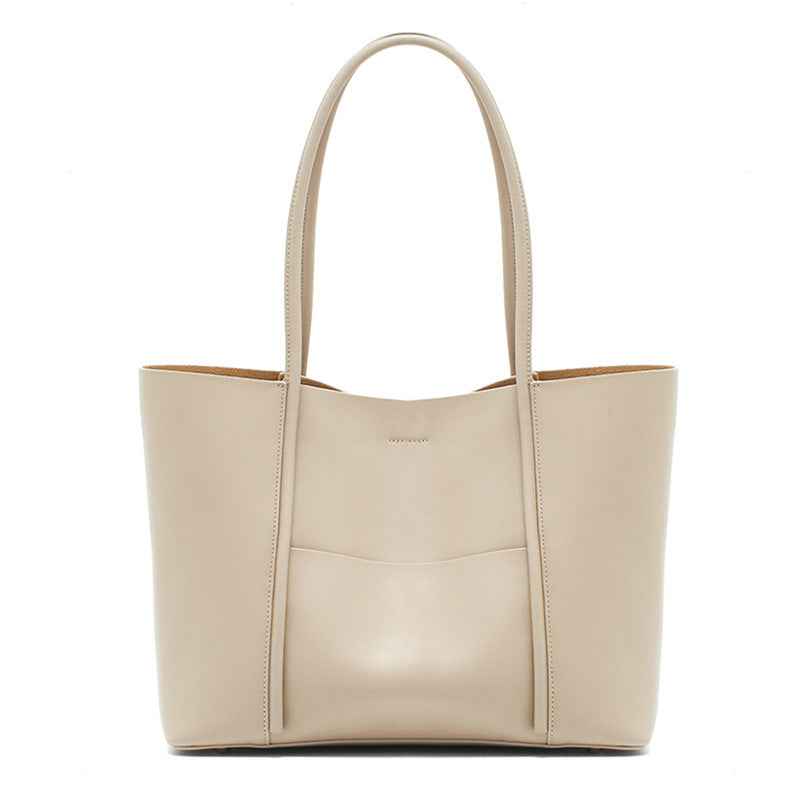 Lankin Women's Genuine Leather Tote Bag – Large Capacity Commuter Shoulder Bag