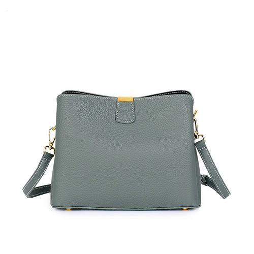 Cross-border Bag Women's 2025 New Genuine Leather Women's Bag Fashion All-match Shoulder Bag High-end Niche Design Crossbody Bag