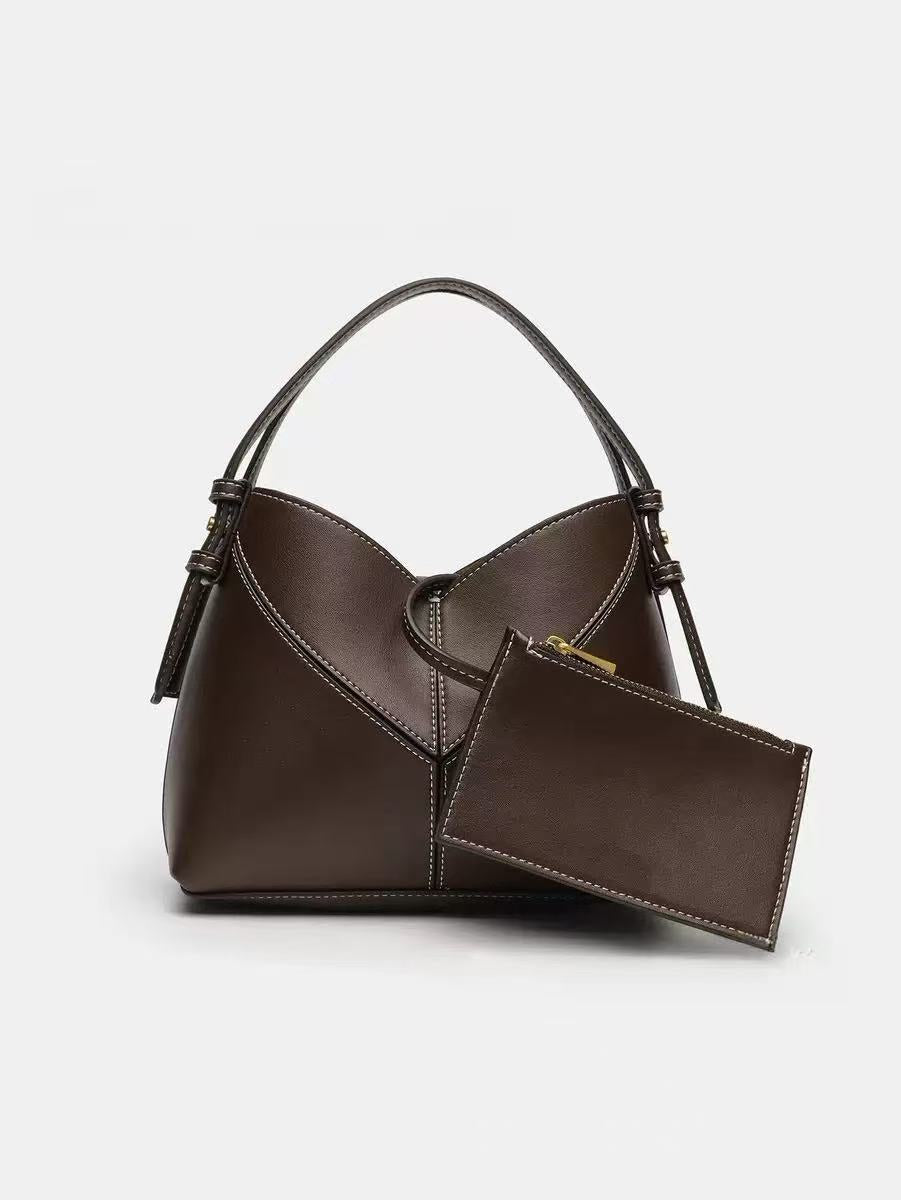2026 New Fashion Versatile Patchwork Canvas Bag Commuter Underarm Shoulder Crossbody Diamond-Shaped Bag