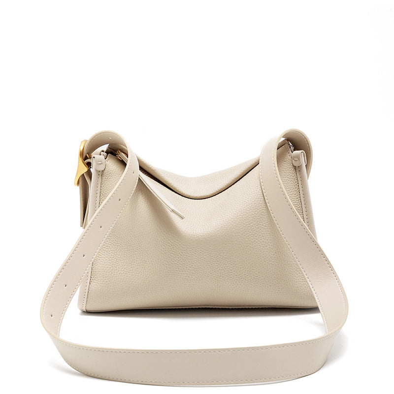 First-Layer Cowhide Pillow Bag for Women, Genuine Leather 2026 New Hot-Selling Women's Bag, Casual Fashion Retro Single-Shoulder Crossbody Bag