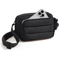 Sac bandoulière en nylon pour femme, petit cabas en toile avec duvet duveteux