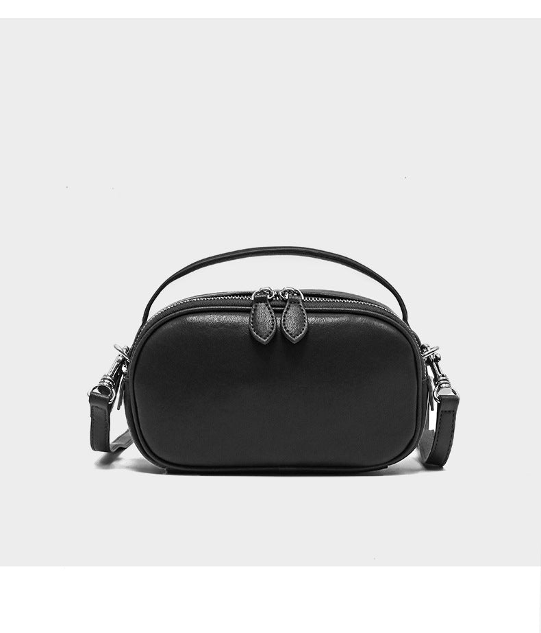 Genuine Leather Mini Mobile Phone Bag, Versatile Casual Crossbody Bag, 2026 New Style, Fashionable and Elegant Cowhide Handbag, Shoulder Bag for Women