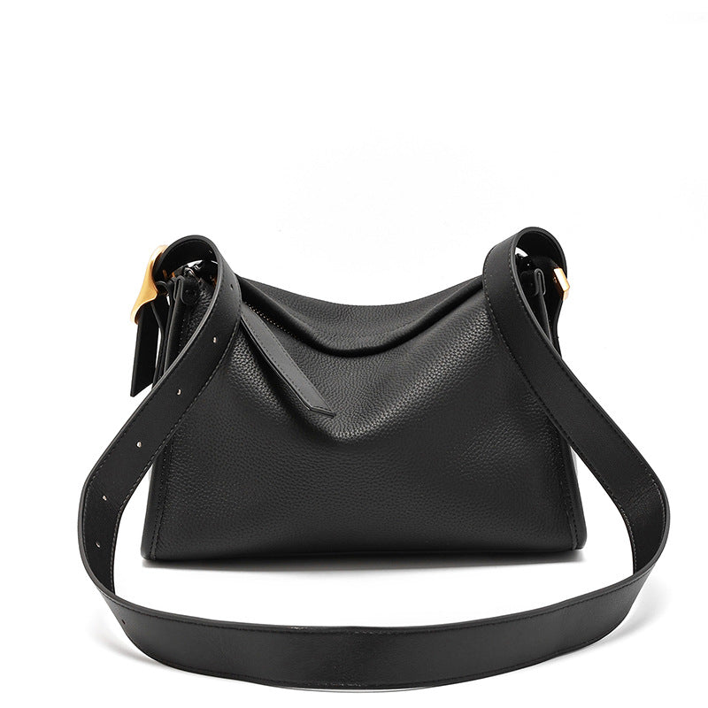 First-Layer Cowhide Pillow Bag for Women, Genuine Leather 2026 New Hot-Selling Women's Bag, Casual Fashion Retro Single-Shoulder Crossbody Bag
