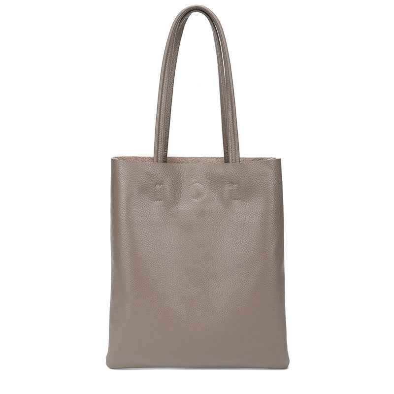 Lankin Women's Genuine Leather Bucket Bag – Versatile Large Capacity Shoulder Tote