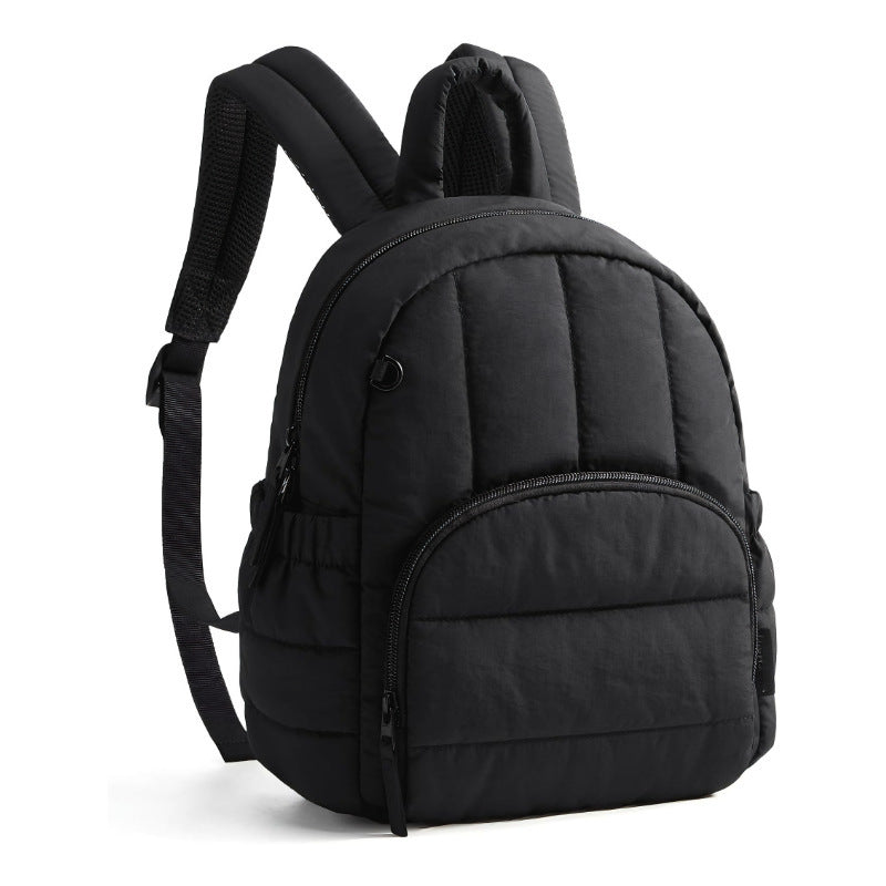Lightweight Waterproof Nylon Quilted down Casual Mini Women's Backpack