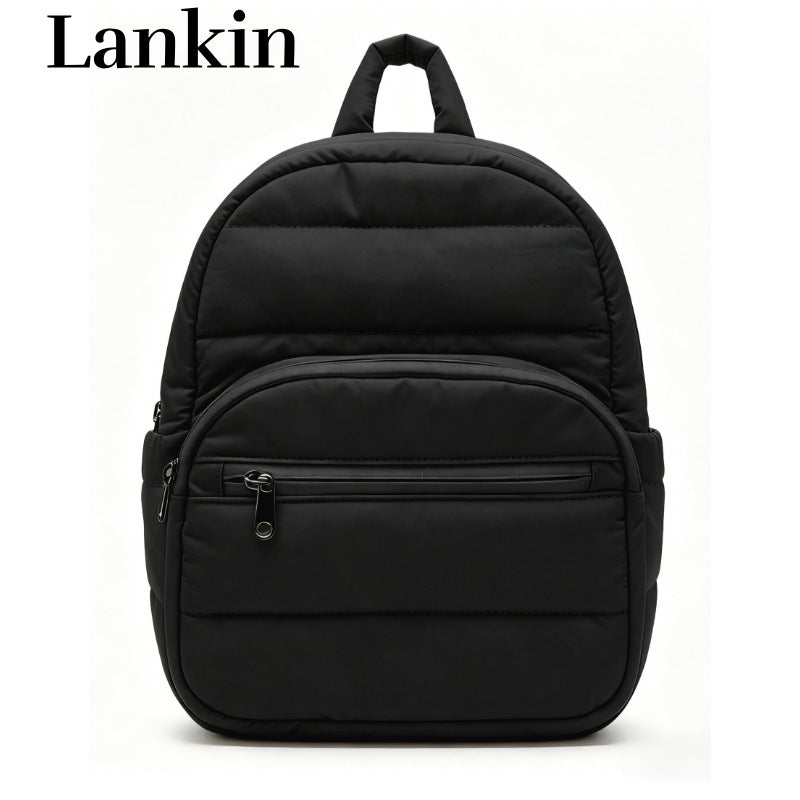 Lightweight Waterproof Nylon Quilted down Casual Mini Women's Backpack