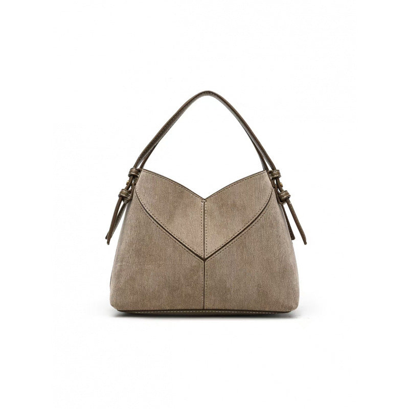 2026 New Fashion Versatile Patchwork Canvas Bag Commuter Underarm Shoulder Crossbody Diamond-Shaped Bag