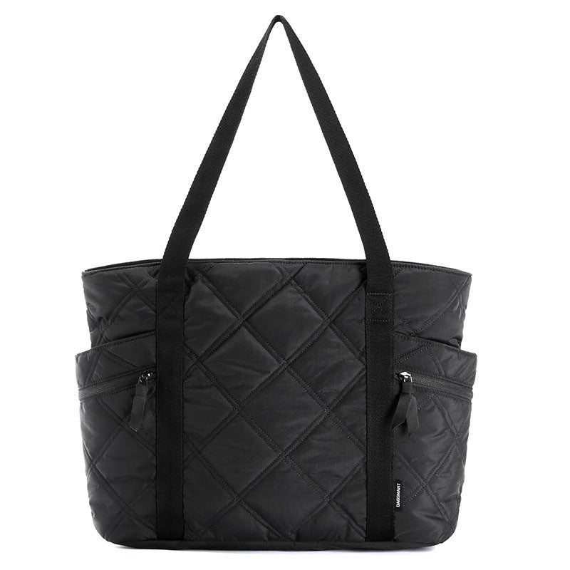 Women's down Lightweight Handbag Large Capacity Embroidered Shoulder Bag Fashionable Simple Rhombus Travel Nurse Tote Bag Cross