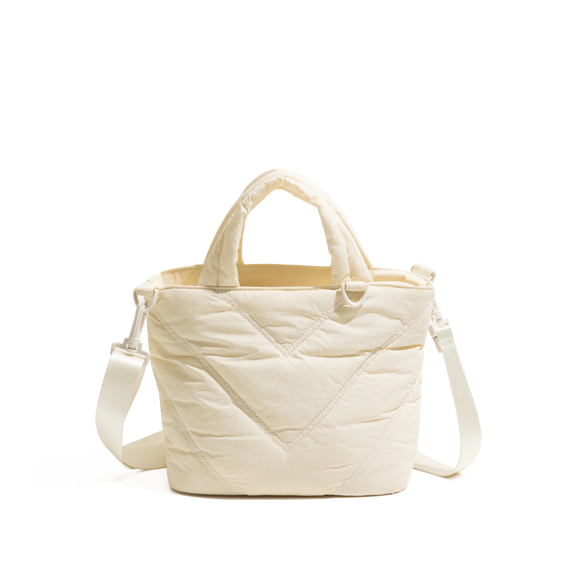 High-quality, ultra-lightweight nylon-padded crossbody bag: a stylish, spacious zipped handbag for women